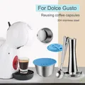 Ricaricabile per Dolce Gusto Capsule manicotto in Silicone acciaio inossidabile metallo Dolci Gusto