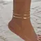 3 pz/set cavigliere a catena semplici color oro per le donne gioielli per piedi da spiaggia braccialetti alla caviglia a catena per gambe accessori donna