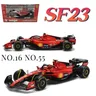 Bburago 2023 1/43 SF23 #16 #55 auto da corsa in lega per Scuderia Ferrari Die Cast adulti modello di