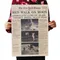 Vintage The Apollo 11 Moon Landing New York Times Poster Decorazione della stanza Adesivi
