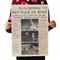 Vintage The Apollo 11 luna atterraggio New York Times Poster adesivi per la decorazione della stanza
