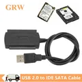 Grwibeou Cavo USB 2.0 a IDE SATA 3 in 1 S-ATA 2.5 Cavo convertitore adattatore HDD per disco rigido da 3,5 pollici per PC portatile