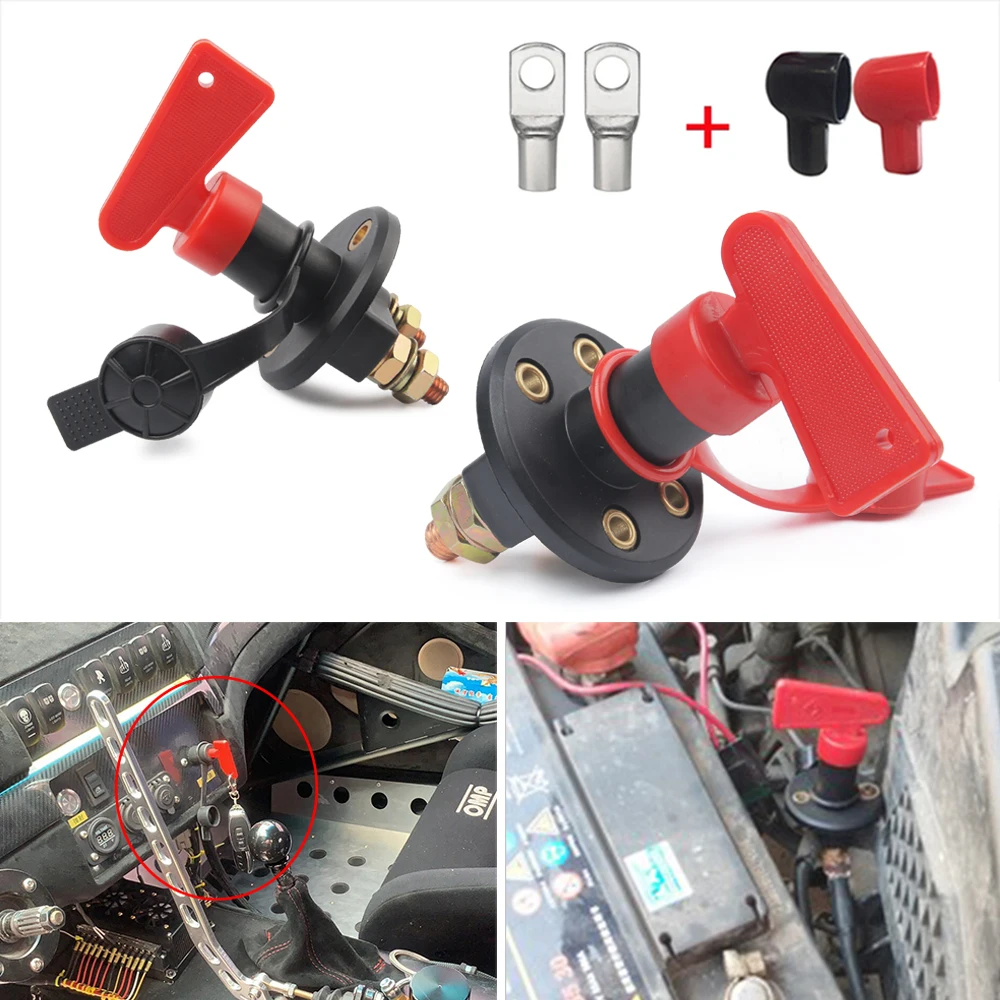 300A 12V 24V Rosso 2Key Cut Off Batteria Principale Kill Switch Veicolo Auto Modifica Isolatore Sezionatore Camion Barca Auto Auto Interruttore di Alimentazione