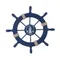 Decorazione del timone della nave mediterranea vintage retrò, timone della ruota della barca nautica, accessori per la decorazione della casa artigianale in legno