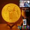 Foto/Testo Stampa 3D personalizzata Lampada lunare Luce notturna Lampada lunare ricaricabile USB