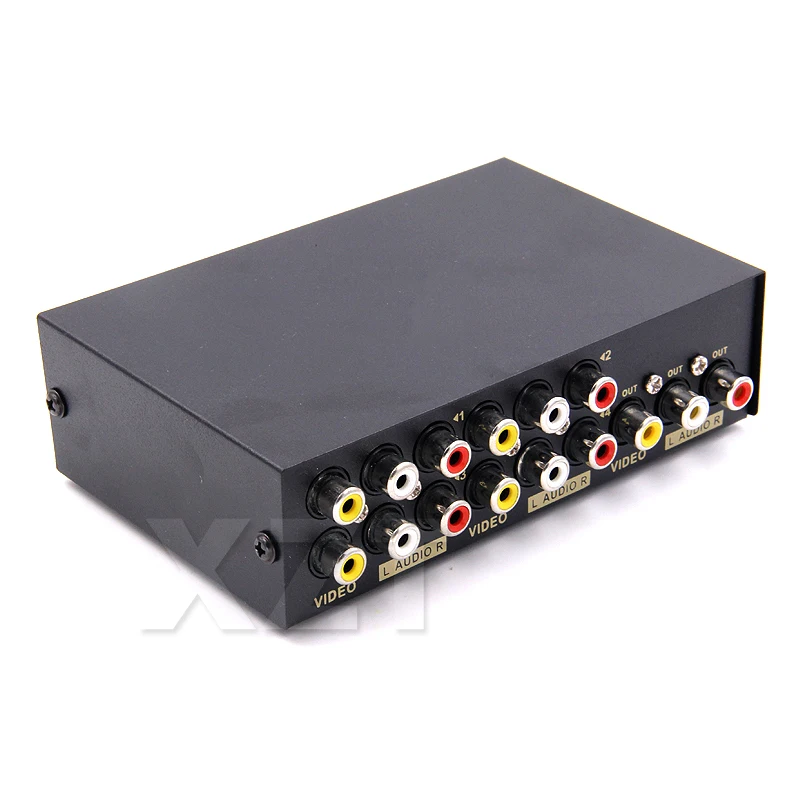 Nuovo 2/4/8 Porte AV RCA Audio Video Switch Segnale AV RCA Composito Splitter Selettore per STB TV Lettore DVD XBOX PS2 AV Switcher