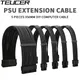 TEUCER Kit cavo di prolunga PSU da 350 mm Scheda madre ATX 24 pin GPU PCI-E 6 + 2 pin 8 pin CPU EPS 4 + 4 pin 18AWG Cavo di alimentazione