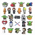 25Styles Star Wars Yoda per Croc Shoe Charms accessori per scarpe pantofola all'ingrosso scarpe da