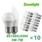Lampadine a LED da 10 pezzi a basso consumo energetico G45 B22 E14 E27 3W-7W AC230V AC120V