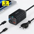 Baseus 65W GaN Charger caricabatterie rapido da tavolo 4 in 1 adattatore per caricabatterie per telefono portatile per iPhone 15 14 13 Pro Max Xiaomi Samsung