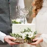 Nomi di coppia personalizzati Topper torta nuziale impegnato festa nuziale anniversario festa