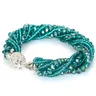 Minbsp moda fili a più strati perline di cristallo perline fascino braccialetti magnetici gioielli