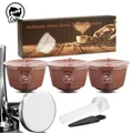 Capsule di caffè riutilizzabili icafilas Nescafè Dolce Gusto Filtri con rete Dolci Gusto Pod Cup per macchina da caffè Tamper