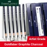 5 pezzi Faber Castell Goldfaber Charcoal Graphite Sketch Set EX-Soft Soft Medium Hard matite per