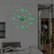 Orologio da parete 3D Orologi da parete luminosi senza cornice Adesivi per orologi digitali