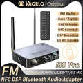 M9/M9Pro Ricevitore audio Bluetooth Trasmettitore Adattatore wireless DSP NFC/AUX/RCA/USB U-Disk/TF/6.5 Microfono Karaoke/Coassiale/Radio FM