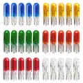 10 pz Auto Calibro Luce T5 Pannello Alogeno Lampadina 12 V 1.2 W W1.2 W Trasparente Rosso Blu Giallo Strumento di Vetro Lampada Luci Auto-styling lampadina