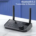 Ricevitore trasmettitore audio multipunto Bluetooth 5.3 3,5 mm AUX 2 RCA musica stereo 2 in 1 adattatore wireless per altoparlanti PC TV per auto