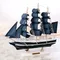 Nuovo modello di nave pirata Barca a vela in legno Stile mediterraneo Decorazione della casa Figurine regalo modello di barca nautica intagliata a mano