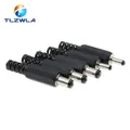 10 pz spina di alimentazione cc 5.5*2.1mm 5.5*2.5mm 3.5*1.35mm 6.3*3.0mm connettore adattatore spina 2.5X0.7MM