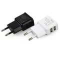 Caricabatterie per cellulare Dual USB EU Charger Plug adattatore per caricabatterie da parete da