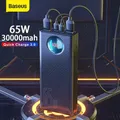 Baseus Power Bank 30000mAh 65W PD3.0 Ricarica rapida 3.0 FCP SCP Esterno portatile per iPhone 16 15 14 Laptop Tablet Power bank