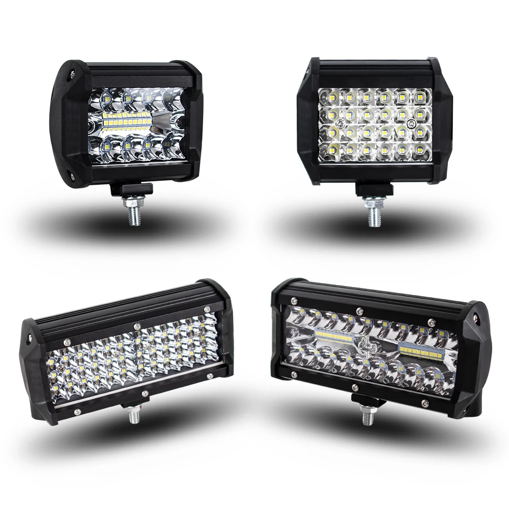 4/ 7 pollici 120W Combo fuoristrada barre luminose a led Spot fascio di inondazione per lavoro guida fuoristrada barca auto trattore camion 4x4 SUV ATV 12V 24V
