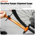 LEBYCLE Strumento di calibrazione del gancio per deragliatore per bicicletta Strumento per raddrizzare il gancio della coda del telaio della bici Strumento di allineamento del gancio per deragliatore