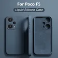 Poco F5 F 5 PocoF5 Pro Custodia morbida in silicone liquido originale per Xiaomi Poco F5 F 5 PocoF5