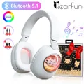 Cuffie Wireless RGB cuffie Bluetooth per gatti carini con microfono cuffie Stereo portatili per