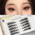 5 file Manga Lashes ciglia finte Bundle ciglia cluster Fox Eye forniture per il trucco naturale