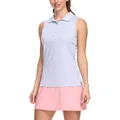 Camicie senza maniche Polo da donna UPF 50 + Quick Dry Golf Tennis canotte sportive sport all'aria
