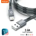 PZOZ Cavo Usb Per il cavo di iphone 14 13 12 11 pro max Xs Xr X SE 2 8 7 6 plus 6s 5 5s ipad air mini 4 veloce cavi di ricarica Per il caricatore di iphone