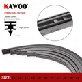 KAWOO 1 pz strisce di spazzole tergicristallo per auto inserto per veicolo striscia di gomma 14 "16"
