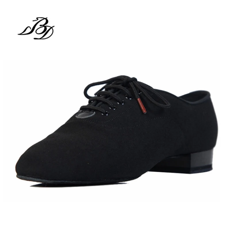 Scarpe da ginnastica BD Scarpe da ballo Scarpe da uomo Ballo quadrato Sala da ballo sociale Latino 309 Nero 317 Scarpa moderna Hot Oxford Tacco 25 MM Tela