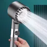 Soffione doccia a 4 modalità soffione doccia ad alta pressione con arresto a una chiave soffione
