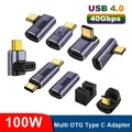 Adattatore USB 100 tipo C in metallo da 4.0 W OTG 40Gbps trasferimento dati rapido Tablet USB-C