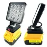 Per Dewalt Tool Lamp LED Work Light torcia portatile faretto da esterno per DEWALT 14.4V-20V