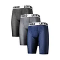 3 pz/lotto Mesh Men Underwear uomo intimo Sexy Hot Long Boxer Shorts uomo Boxer uomo mutandine Boxer