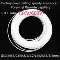 PTFE Tubo ID 0.3 0.6 0.8 1 1.2 1.5 1.6 1.8 2 2.5 3 4 millimetri F46 Capillare Isolato Tubo Rigido