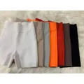 Pantaloncini fasciatura 10 colori bianco nero grigio fasciatura pantaloni corti vita alta