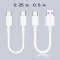 Cavo dati micro USB tipo C da 0,25 M/0,5 M ricarica rapida mini cavo portatile corto di ricarica per cavo rapido per telefono cellulare Power Bank