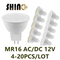 4-20 pz MR16 AC/DC 12V LED faretto lampadina GU5.3 bassa pressione 3W 5W 6W 7W luce 120 gradi 38