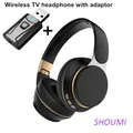 Cuffie TV wireless Bluetooth 5.0 Adattatore USB Cuffie stereo Auricolari per casco pieghevoli con