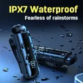 IPX7 Impermeabile Wireless Bluetooth BT5.3 Driver retrattile a lunga durata Cuffia FIRO MONO Cuffia in loto con filo