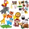 Kit artigianale per animali del bosco Creature della foresta Cucito fai-da-te Animali di peluche in