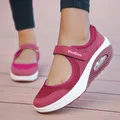 Sandali con plateau da donna rossi primaverili scarpe vulcanizzate da donna Sneakers Casual da donna
