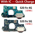 Connettore del cavo flessibile della scheda porta di ricarica USB per Samsung S20 Fe 4G 5G G780 G780F G781 G781B Microfono