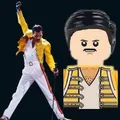 Queen Freddie Mercury Rock Star Mini Man Figurine Building Blocks Mattoni