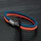 MKENDN Uomo Donna Bracciale Colorblock creativo Bracciale con corda di sopravvivenza nautica a